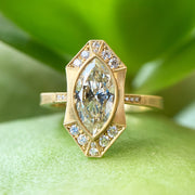 Marquise Diamond Engagement Ring - "Georgia Halo"