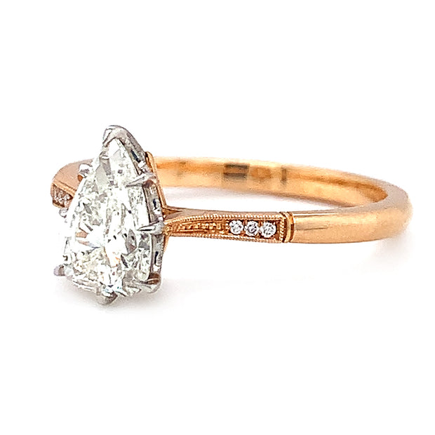 Pear-Shaped Diamond Engagement Ring - "Margot"
