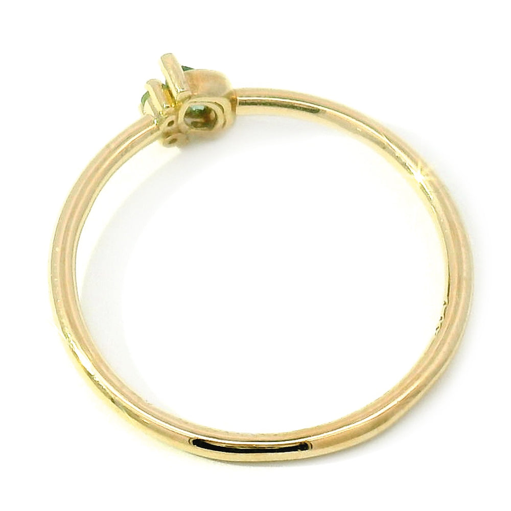 Petite Tourmaline, Sapphire & Diamond Ring - "Mystic Garden"