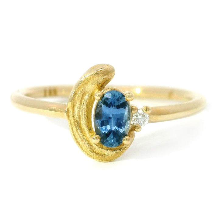 Oval Sapphire & Diamond Ring - "Paris Blue"