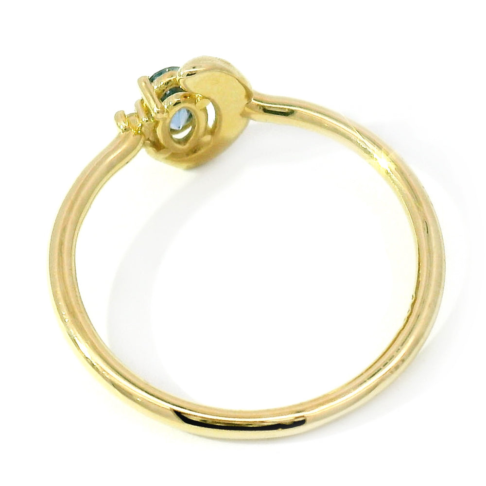 Oval Sapphire & Diamond Ring - "Paris Blue"