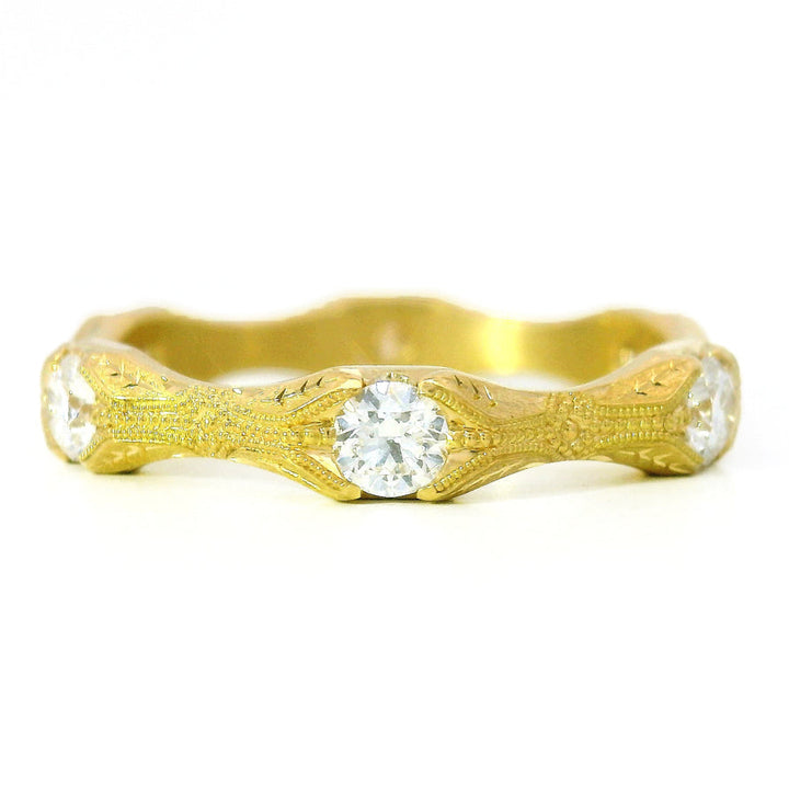 Diamond and Yellow Gold Ring- "Nectere"