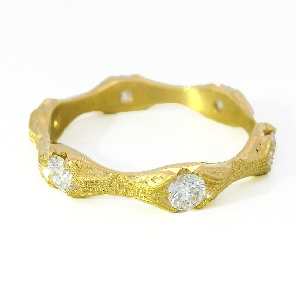 Diamond and Yellow Gold Ring- "Nectere"