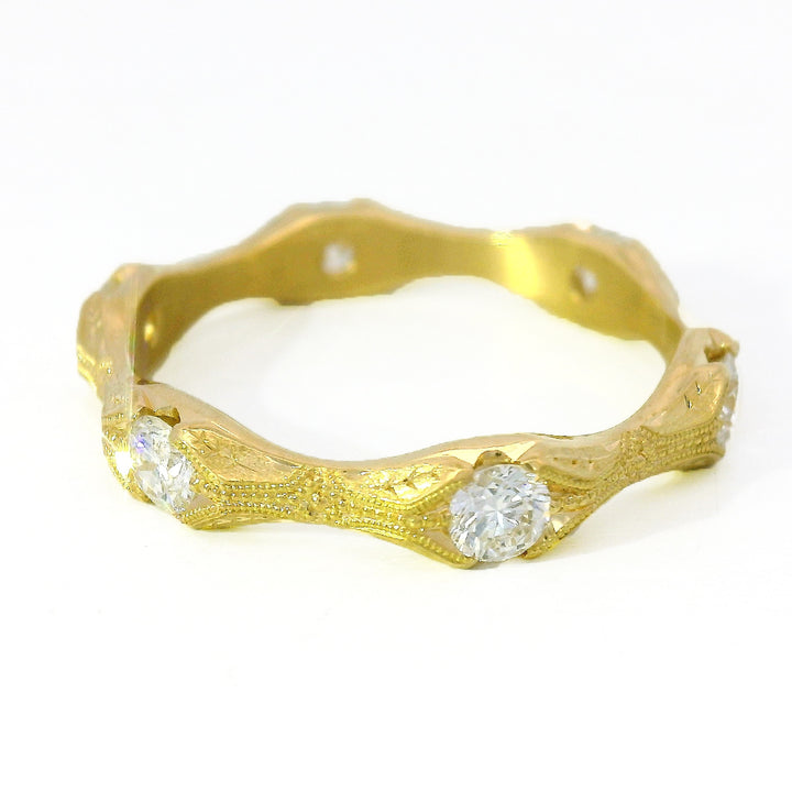 Diamond and Yellow Gold Ring- "Nectere"
