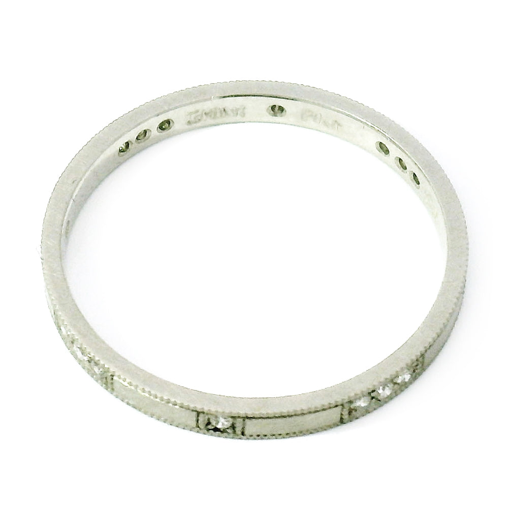 Platinum & Diamond Wedding Band - "Holly"