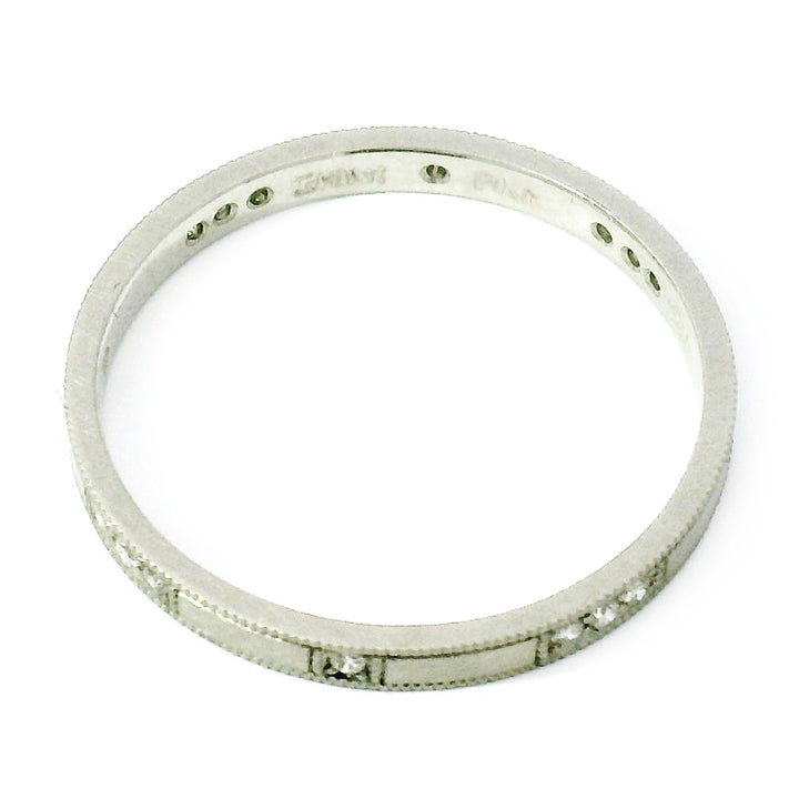 Platinum & Diamond Wedding Band - "Holly"