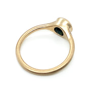 Yellow Gold & Montana Sapphire Ring - "Mariana"