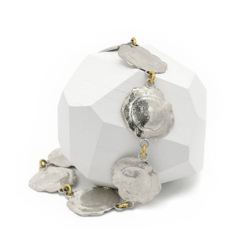 Gold and Silver Bullet Link Bracelet - "Aftermath"