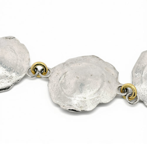 Gold and Silver Bullet Link Bracelet - "Aftermath"