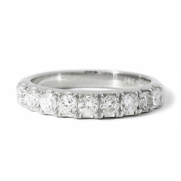 Upcycled Diamond & White Gold Band - "Thoughtful Origin"