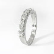 Upcycled Diamond & White Gold Band - "Thoughtful Origin"