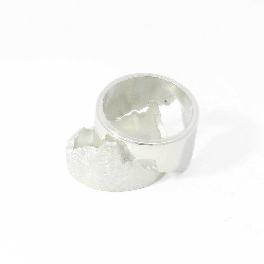 Sterling Silver Interlocking River Pendant - "Yellowstone River"