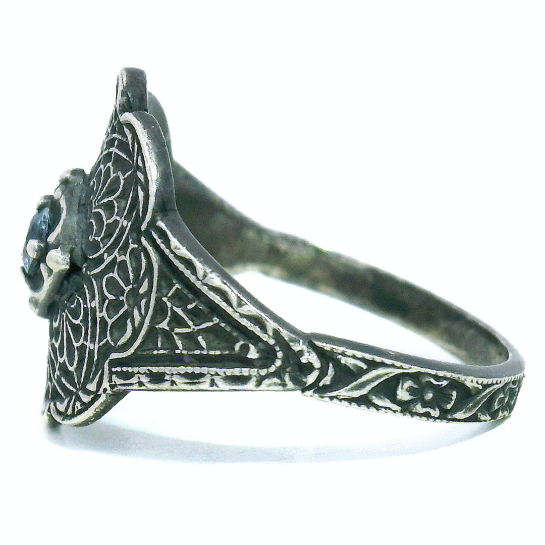 Sterling Silver Montana Sapphire Ring - "Sapphire Veil"