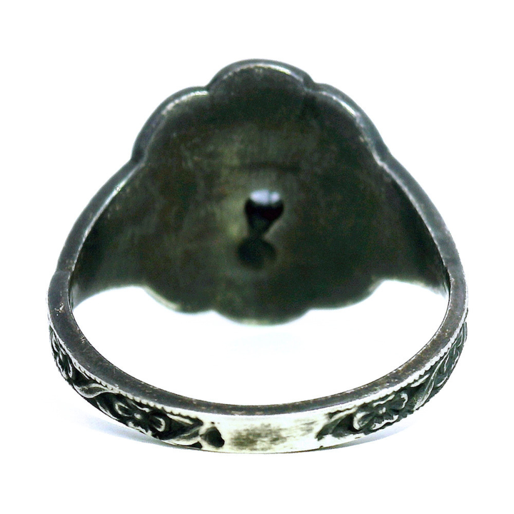 Sterling Silver Montana Sapphire Ring - "Sapphire Veil"