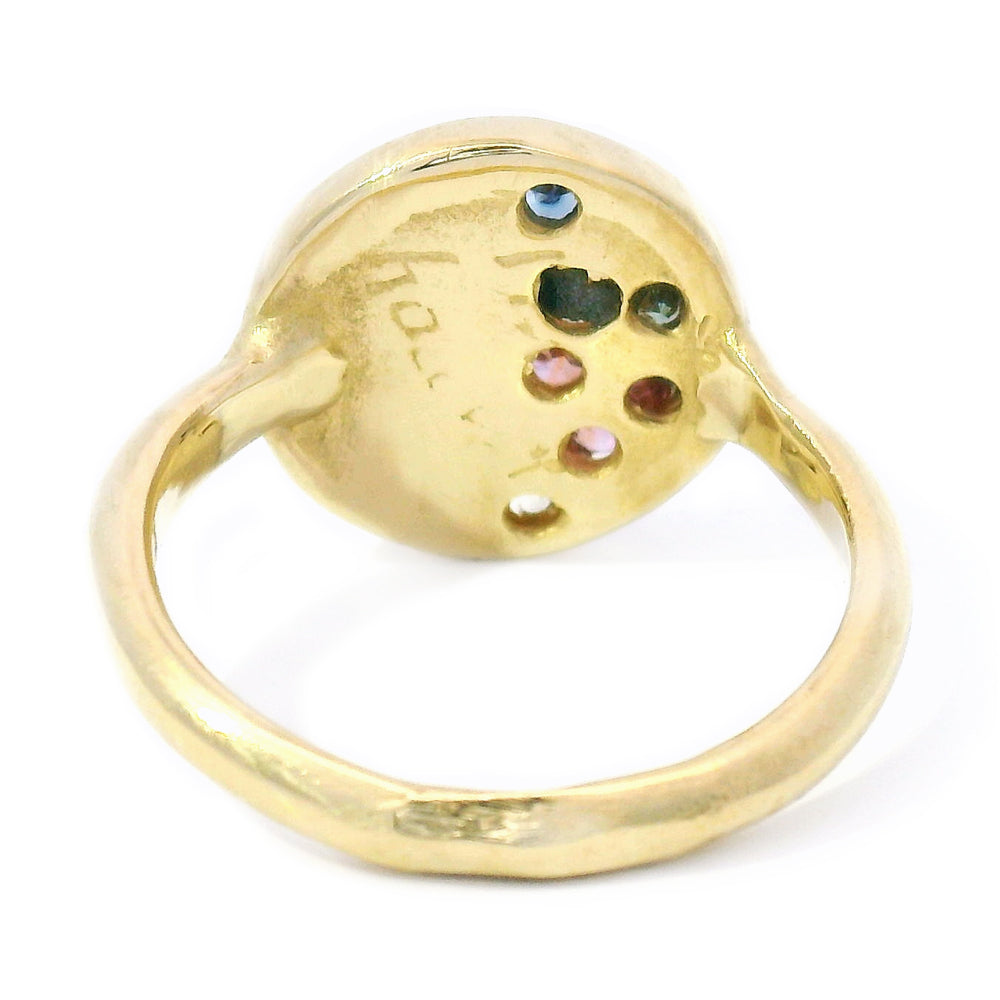 One-of-a-Kind Sapphire & Yellow Gold Ring - "Gold of Memories"