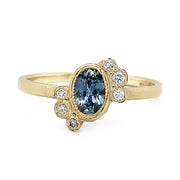 Montana Sapphire & Diamond Yellow Gold Ring - "Something Blue"