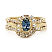 Montana Sapphire & Diamond Yellow Gold Ring - "Something Blue"