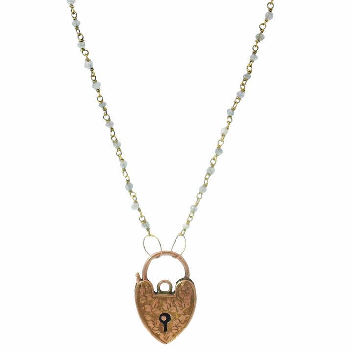 Edwardian Vintage Heart Clasp Necklace - "Treasured Heart"