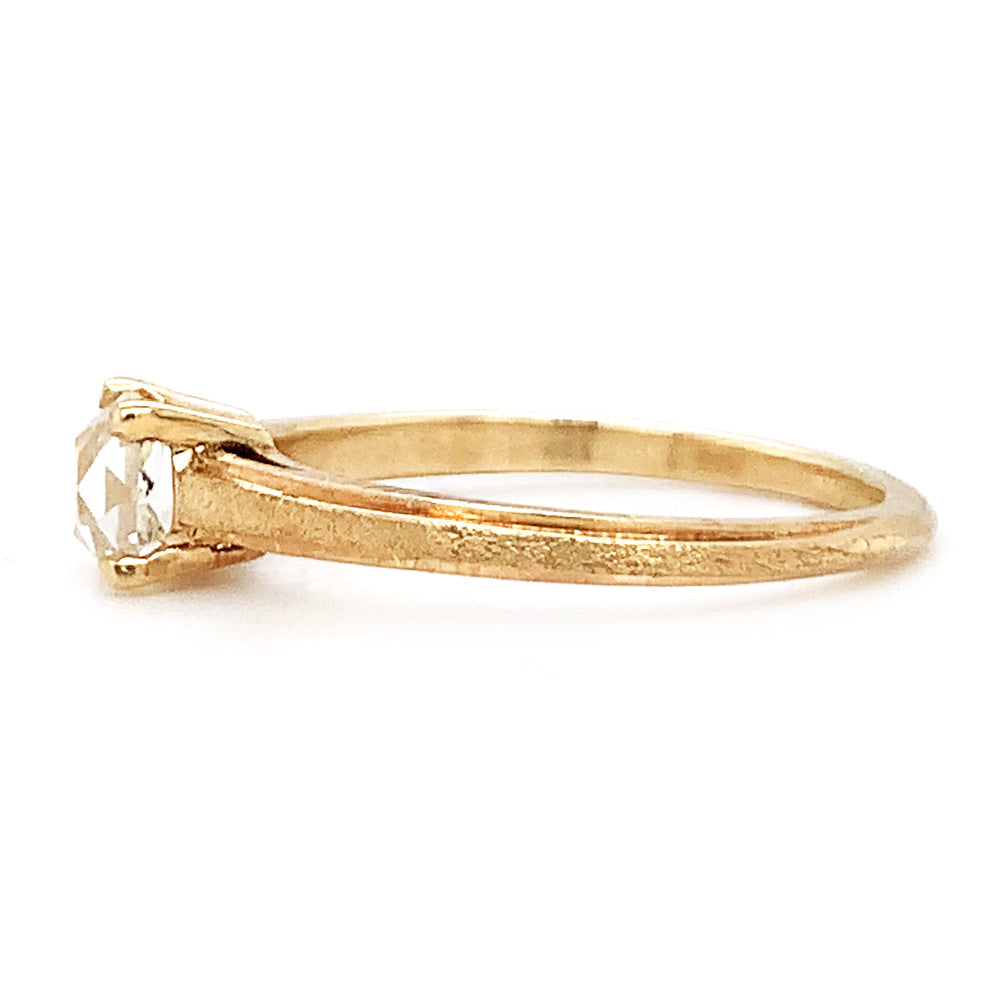 Peruzzi Diamond Yellow Gold Solitaire Ring - "Timeless Treasure"