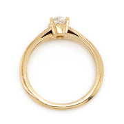 Peruzzi Diamond Yellow Gold  Solitaire Ring - "Timeless Treasure"