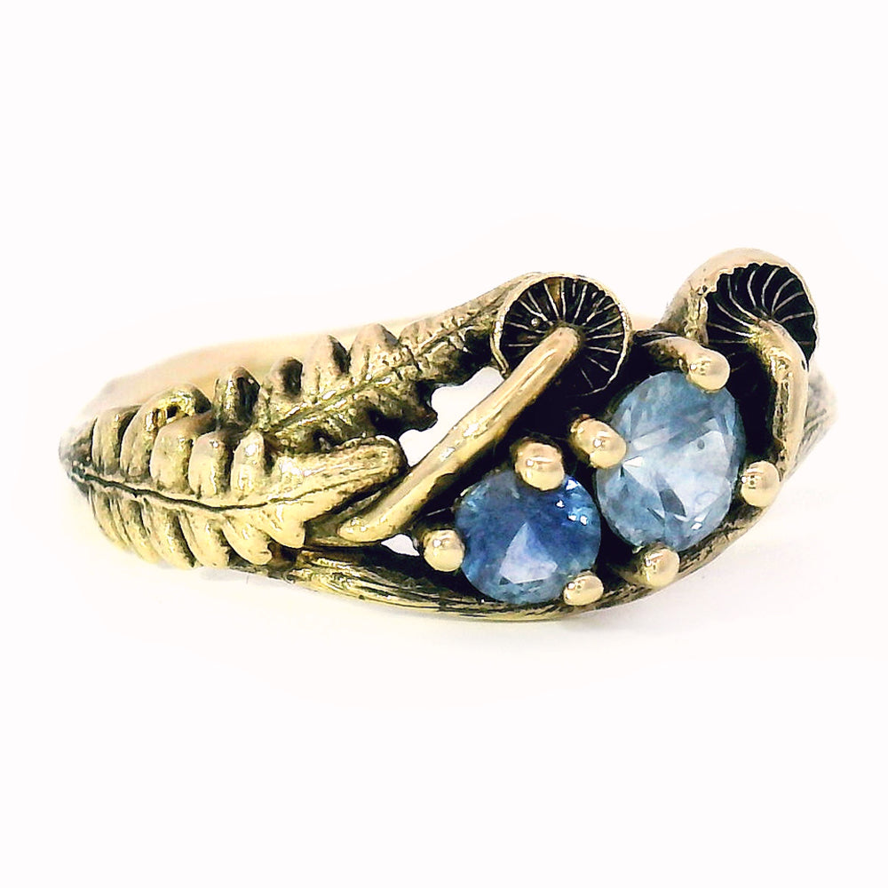 Montana Sapphire & Yellow Gold Ring - "Paulina"