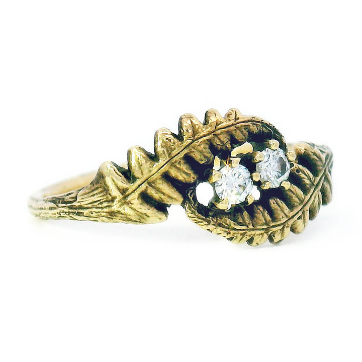 14K Yellow Gold and Diamond Ring - "Fernfinity"