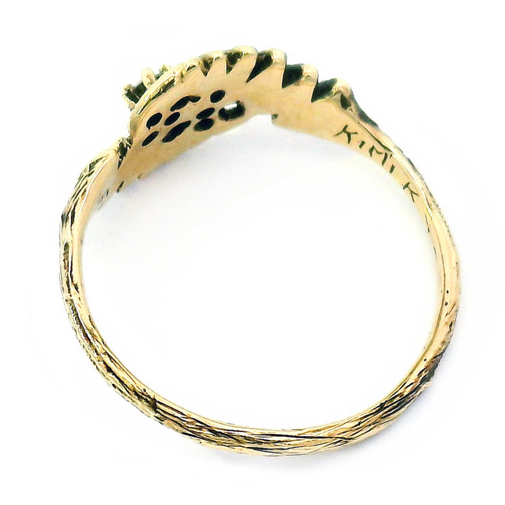 14K Yellow Gold and Diamond Ring - "Fernfinity"