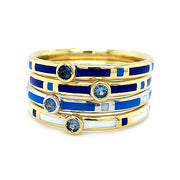 Yogo Sapphire and Enamel Band - "Rock Candy Royal Blue"