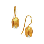 Rose Gold Vermeil and Pearl Earrings- "Tulip Droplet"