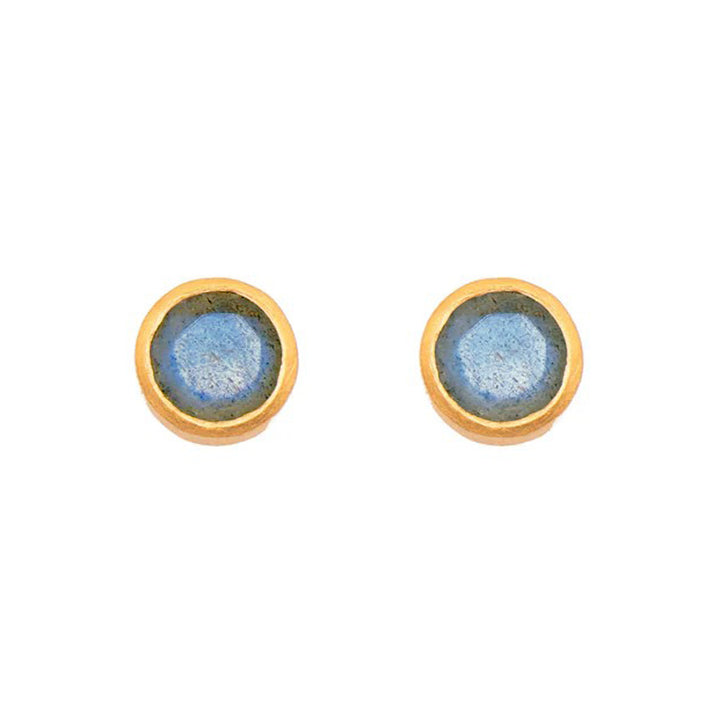 Gold Vermeil & Labradorite Stud Earrings
