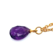 24K Gold Vermeil and Amethyst Necklace - "Claire"