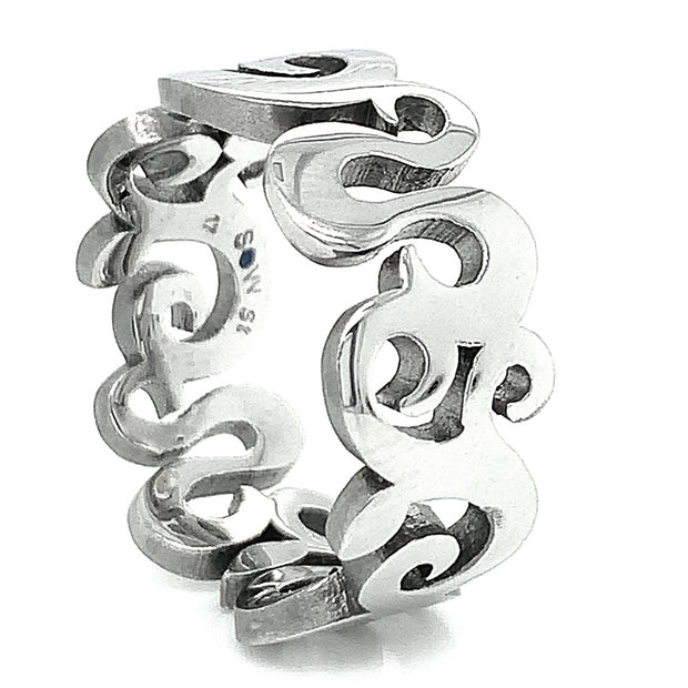 Stainless Steel Ring - "Tendril"