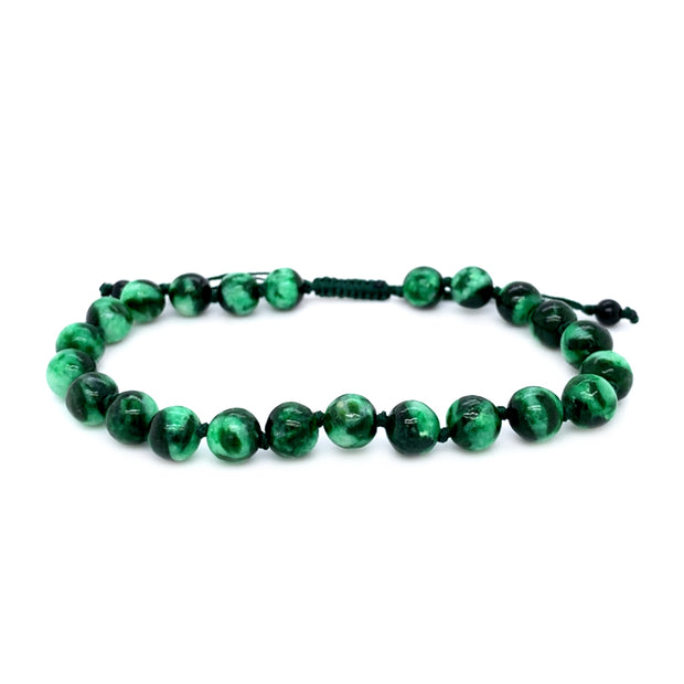 Jadeite Beaded Bracelet - "Reya"