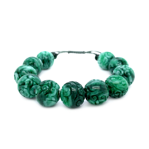 Jadeite Cord Bracelet - "Esla"