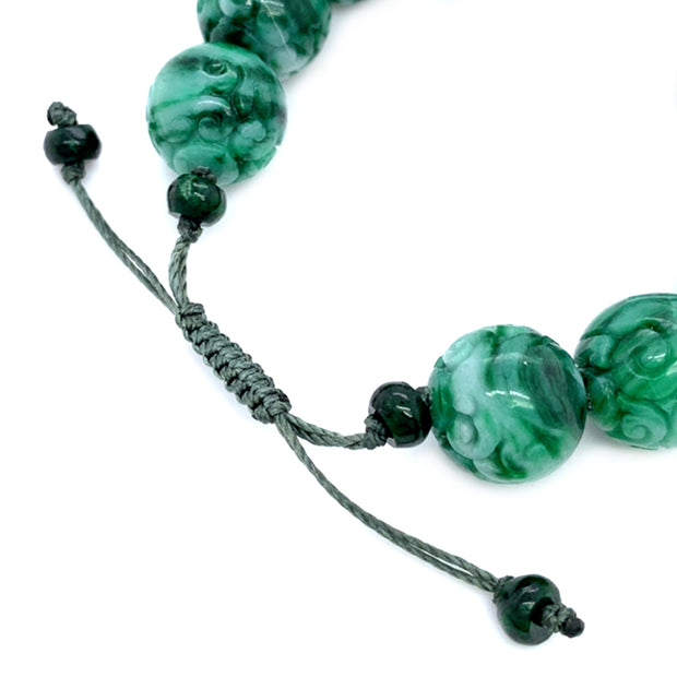 Jadeite Cord Bracelet - "Esla"