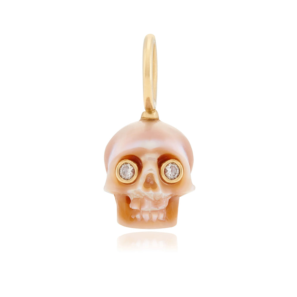 Freshwater Pearl Skull Pendant