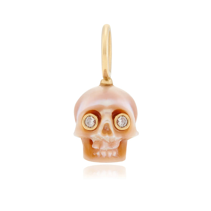 Freshwater Pearl Skull Pendant