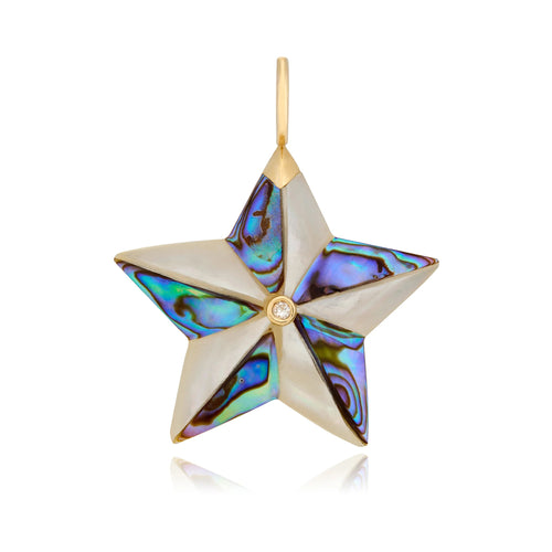 Abalone & Mother of Pearl Pendant "Star"