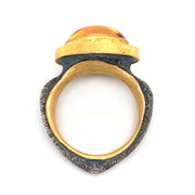 Citrine & Yellow Gold Ring- "Honey"