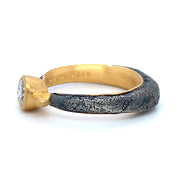 Silver & Gold Diamond Ring - "Vetus Lyra"