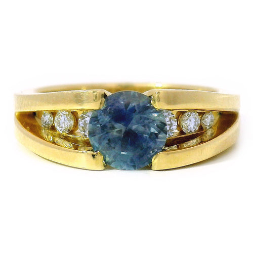 Montana Sapphire & Diamond Ring - "Cutbank"