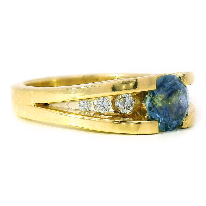 Montana Sapphire & Diamond Ring - "Cutbank"