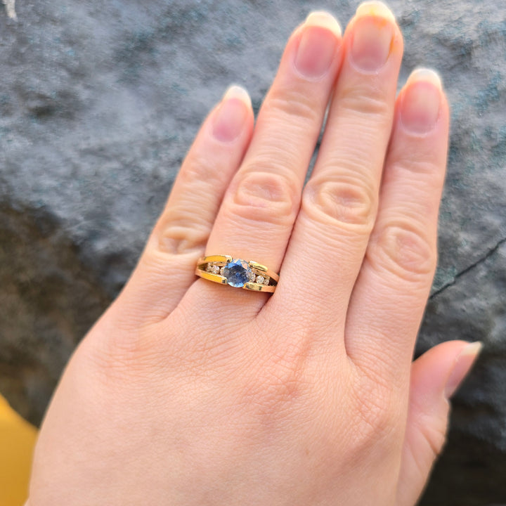 Montana Sapphire & Diamond Ring - "Cutbank"