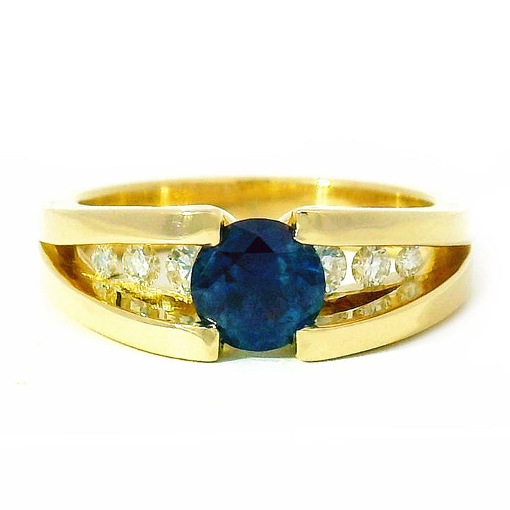 Montana Sapphire & Diamond Ring - "Cutbank"