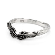 Sterling Silver Gauntlet Ring - "Solemn Promise"