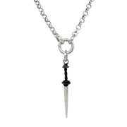 Sterling Silver Pendant - "Rondel Dagger"