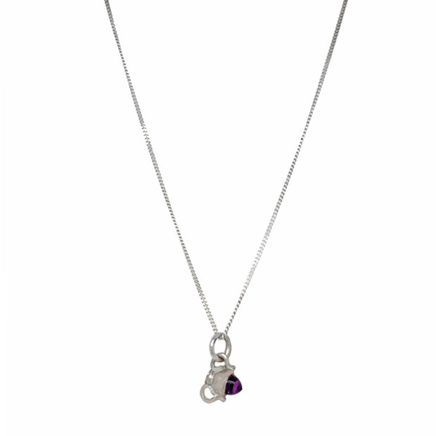 Amethyst & Silver Pendant - "Amethyst Amphora"