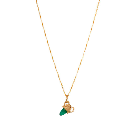 Emerald & Yellow Gold Pendant - "Emerald Amphora"