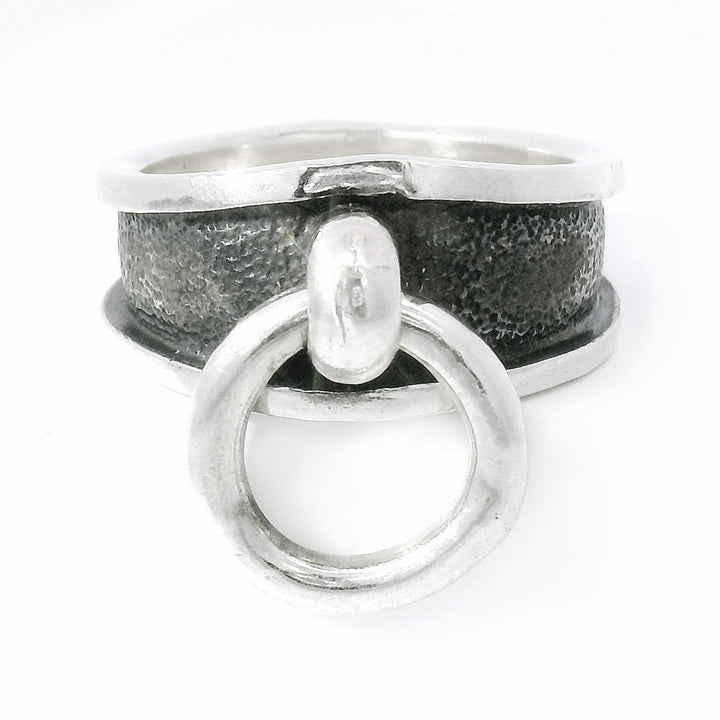 Oxidized Sterling Silver Ring - "Tether"
