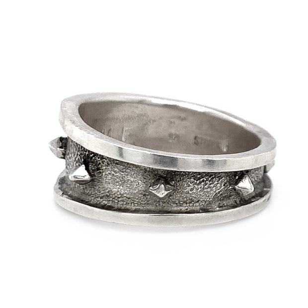 Sterling Silver Fashion Ring - "Pitfall"